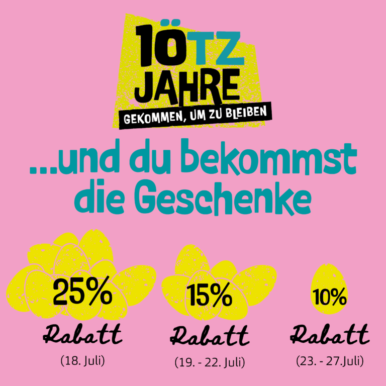 10 Jahre ÖTZ und due bekommst die Geschenke